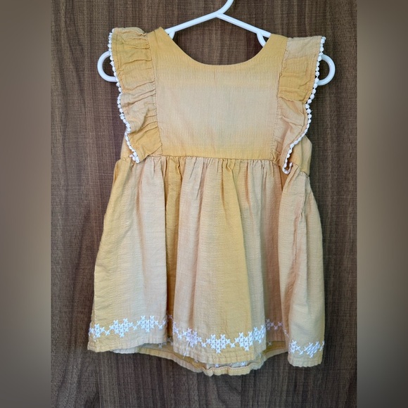 5/$25 Tommy Bahama Yellow Ruffle Baby Dress - Picture 1 of 3
